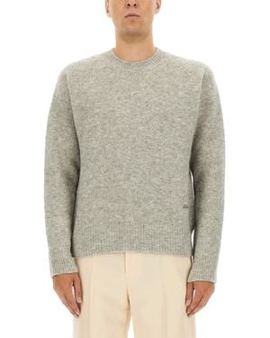 Ami Paris Alpaca Sweater - Gray