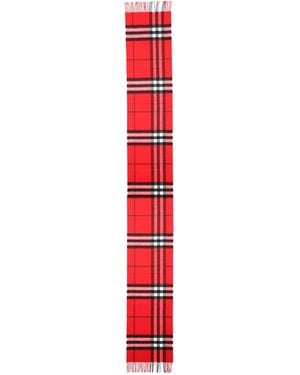 Burberry Sciarpa "Check" - Red