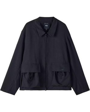 Y-3 Jacket With Collar - Blue