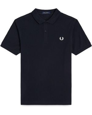 Fred Perry Cotton Pique Polo - Blue