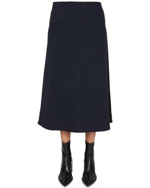 Jil Sander Wool Skirt - Blue