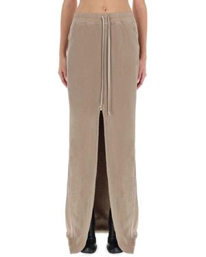 Rick Owens Solid Maxi Skirt - Natural