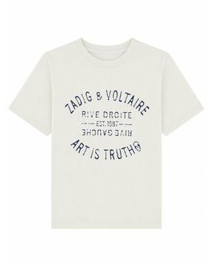 Zadig & Voltaire T-Shirt Con Stampa - White