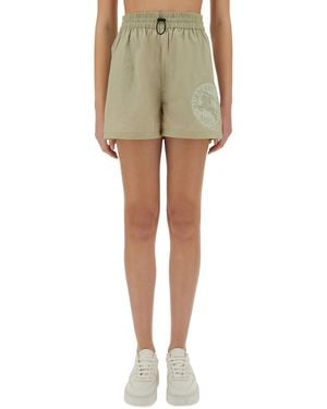 Burberry Mini Nylon Shorts - Green