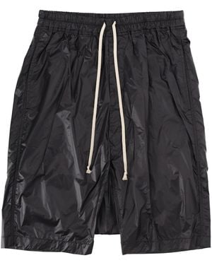 Rick Owens Mini Nylon Shorts - Black