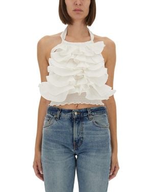 THE GARMENT "Cyprus Layer" Top With Ruffles - Blue
