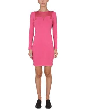 Moschino Form-Fitting Mini Dress - Pink
