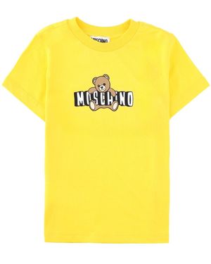 Moschino T-Shirt Con Stampa Logo - Yellow
