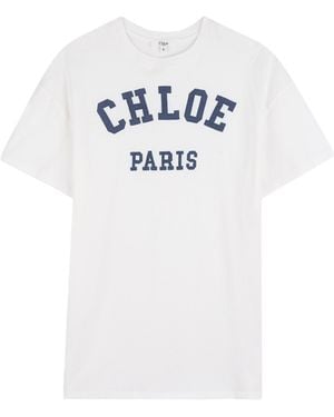Chloé Vestito Maxi T-Shirt - White