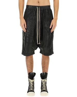 Rick Owens Short Pods Drawstring - Nero