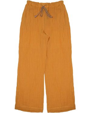 120% Lino Pantalone - Orange