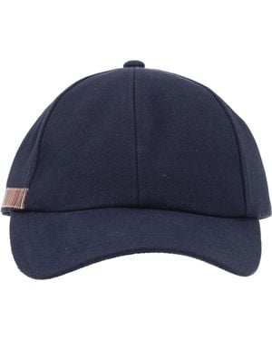 Paul Smith Cappello Da Baseball "Signature Stripe" - Blue