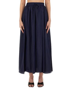 STAUD Maxi Gonna "Eden" - Blu