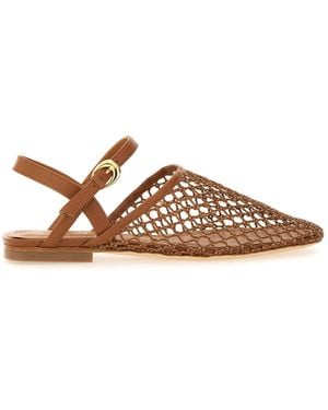STAUD Netted Sandals - Brown