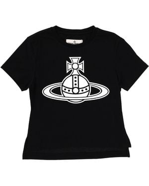 Vivienne Westwood Graphic Orb Cotton T-Shirt - Black