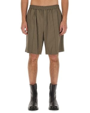 Helmut Lang Pull-On Shorts - Green