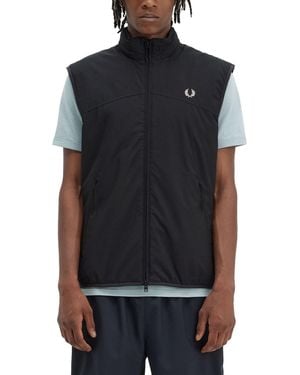 Fred Perry Gilet Con Logo - Nero