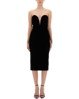 Tom Ford Velvet Cocktail Dress - Black