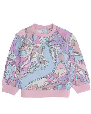 PUCCI Felpa Con Stampa Iride All-Over - Multicolor