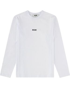 MSGM T-Shirt Con Logo - White