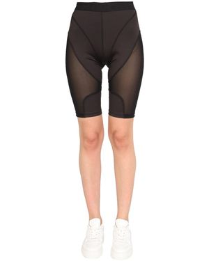 McQ BERMUDA CICLISTA IN NYLON CON LOGO - Nero