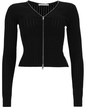 Alexander Wang Cardigan Pointelle - Black