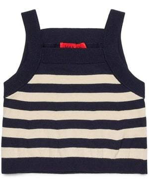 MAX&Co. Tops With Logo - Blue