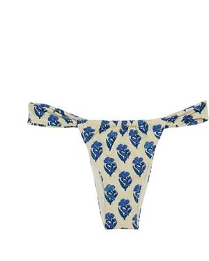 MC2 Saint Barth Noelle Bikini Bottom - Blue