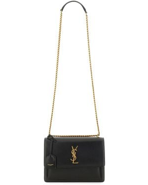Saint Laurent Borsa A Tracolla "Sunset" Medium - White