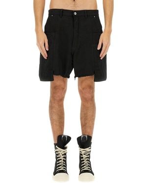 Rick Owens Drkshdw Bermuda Cargo - Black