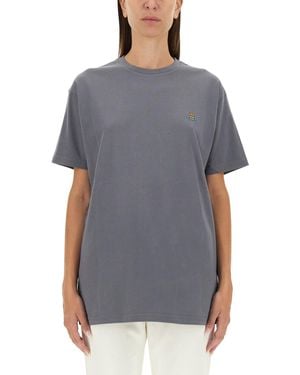 Vivienne Westwood T-Shirt Con Logo - Grigio