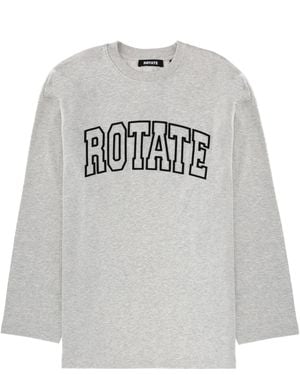 ROTATE BIRGER CHRISTENSEN T-Shirt With Logo - Grey