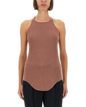 Rick Owens Solid Halter Neck Top - Pink
