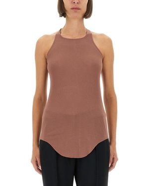 Rick Owens Solid Halter Neck Top - Pink