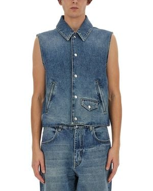 Givenchy Denim Vest - Blue