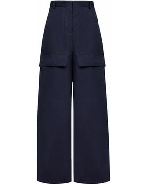 Stella McCartney Cotton Cargo Trousers - Blue