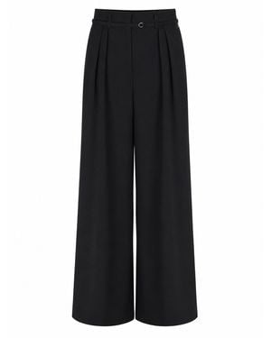 Dries Van Noten Pantalone "Peacha" Ampio - Black