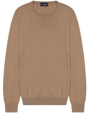 Drumohr Cotton Sweatshirt - Brown