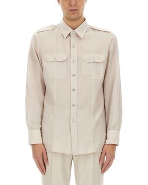 Tom Ford Camicia Militare - Neutro
