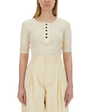 Bottega Veneta Classic T-Shirt (Size S) - Natural
