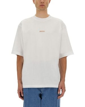 Marni Mini Logo T-Shirt - White