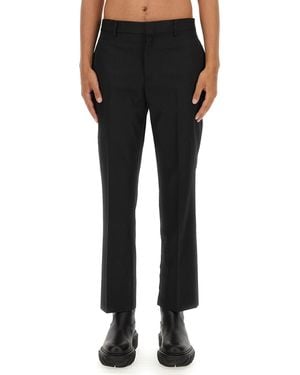 Off-White c/o Virgil Abloh Slim Fit Trousers With Belt Loops And Hook - Black