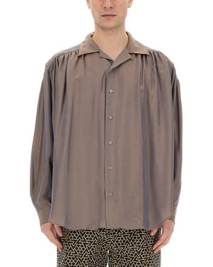 A.I.E. Oversize Shirt - Brown