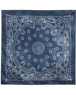 Golden Goose Foulard Con Stampa - Blue