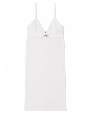 MM6 by Maison Margiela Abito Sottoveste Senza Cuciture - White