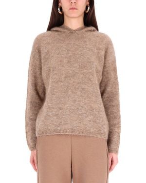 Max Mara S Max Mara Hooded Shirt - Natural