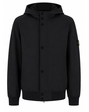 Stone Island Giacca Con Cappuccio - Black