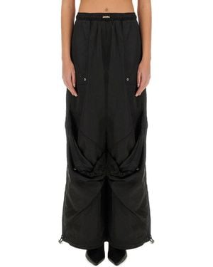The Attico Long Trousers - Black