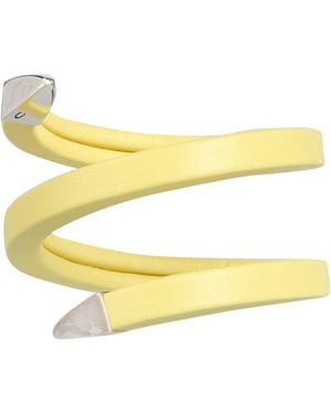 Bottega Veneta Spiral Nappa Bracelet - Yellow
