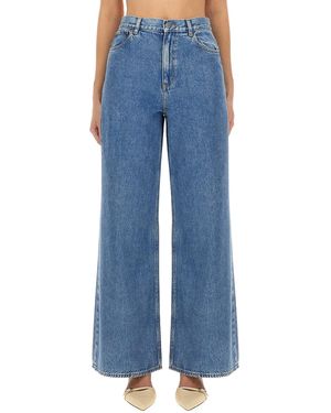 Theory Wide-Leg" Jeans - Blue